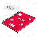 Red silicone notebook