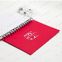 Red silicone notebook
