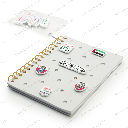 Red silicone notebook