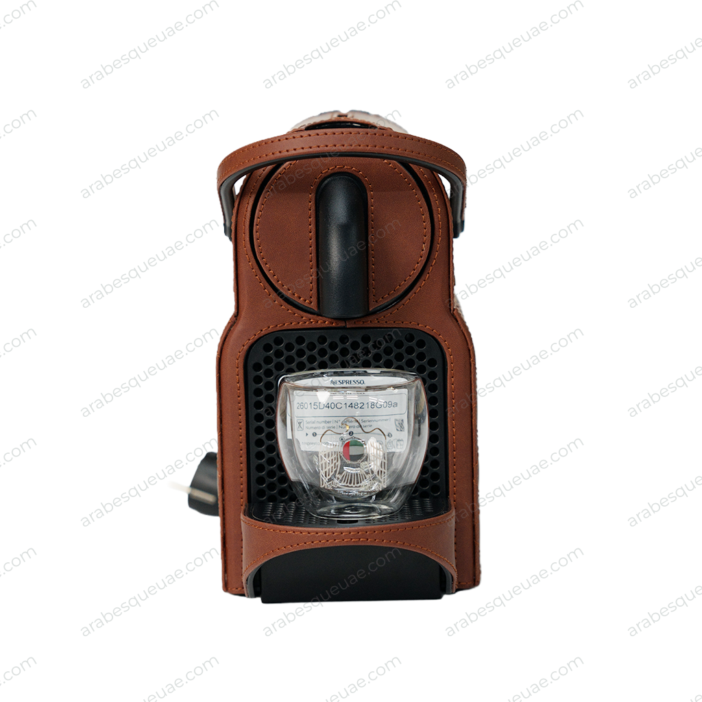 Leather coffee machine