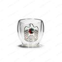 Small coffee mug – UAE logo, silver