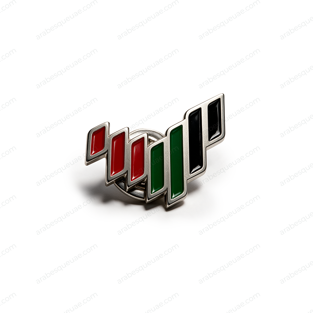 UAE Nation Brand Logo Badge With Magnetic Pin