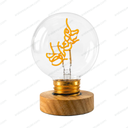A luminous glass ball - May your glory last, O homeland