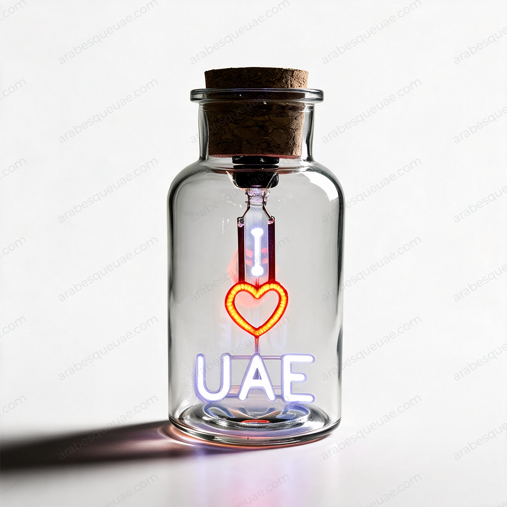 Lighting Jar I ♥ UAE