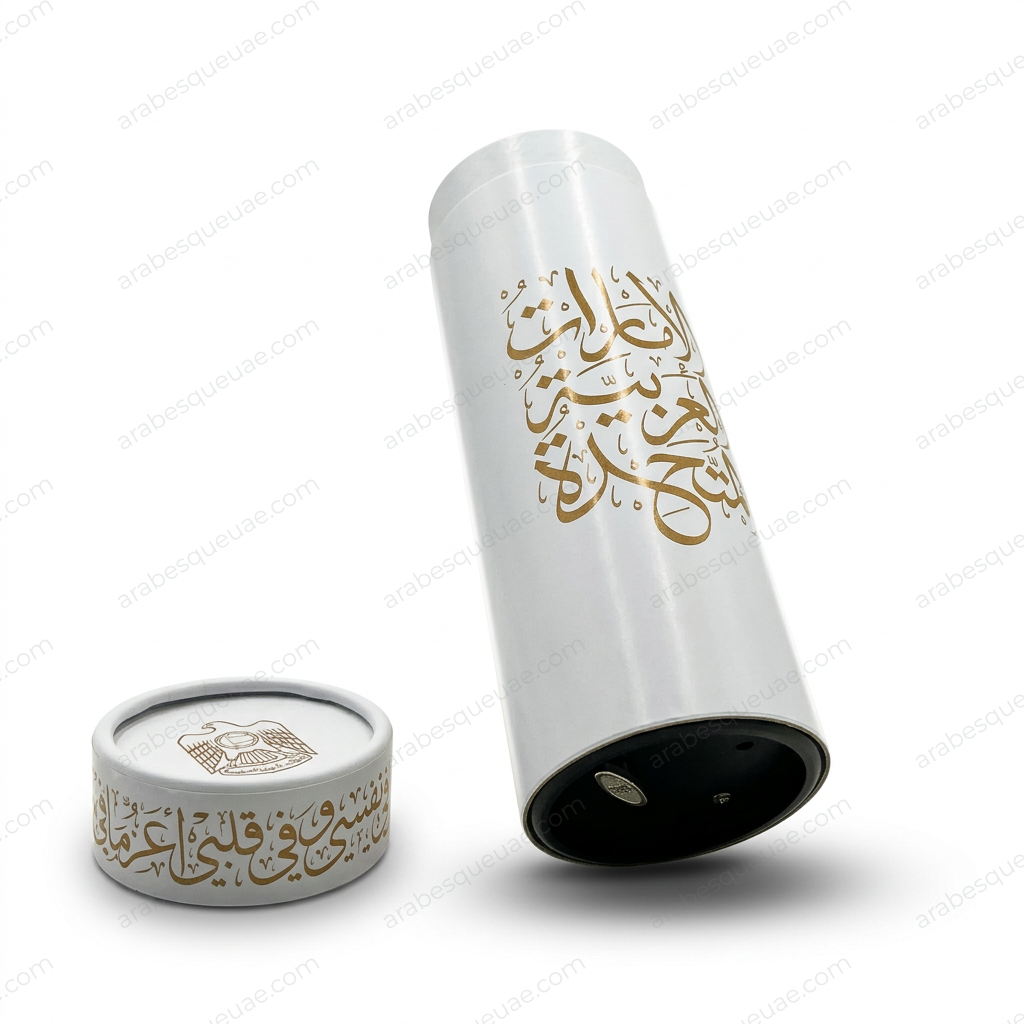 “Lahn Al Etihad” Musical Gift Cylinder with National Day Scarf