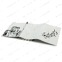 Leather notebook – Portrait of Sheikh Sultan Al Qasimi in Arabic calligraphy