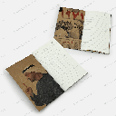 Leather notebook – Portrait of Sheikh Sultan Al Qasimi in Arabic calligraphy