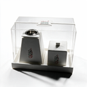 Mudkhan | White Leather Set - 2 Pieces with Tray