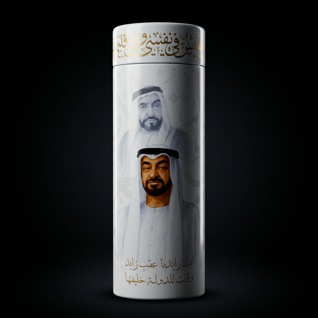 “Lahn Al Etihad” Musical Gift Cylinder with National Day Scarf 