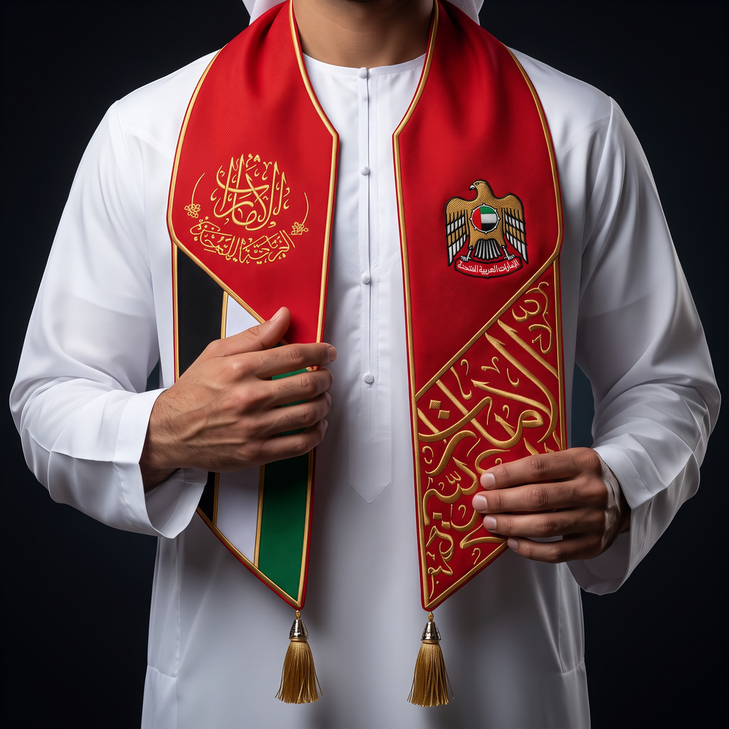 Velvet Scarf – Arabic Calligraphy