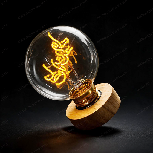 [ND-LIGHT 02] Illuminated Glass Globe - دام عزك يا وطن